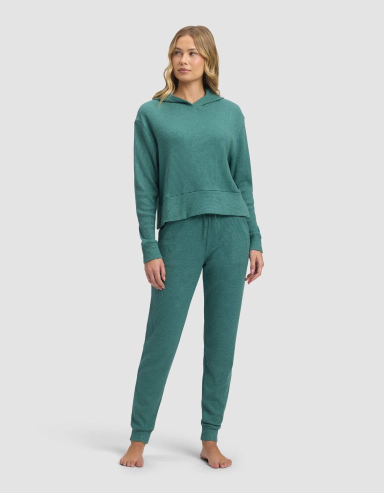 Women's Blake Waffle Hoodie & Jogger Set
